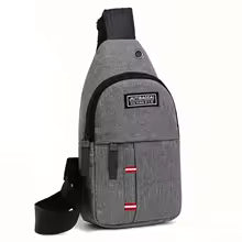 Single-shoulder diagonal cross Oxford fabric chest bag